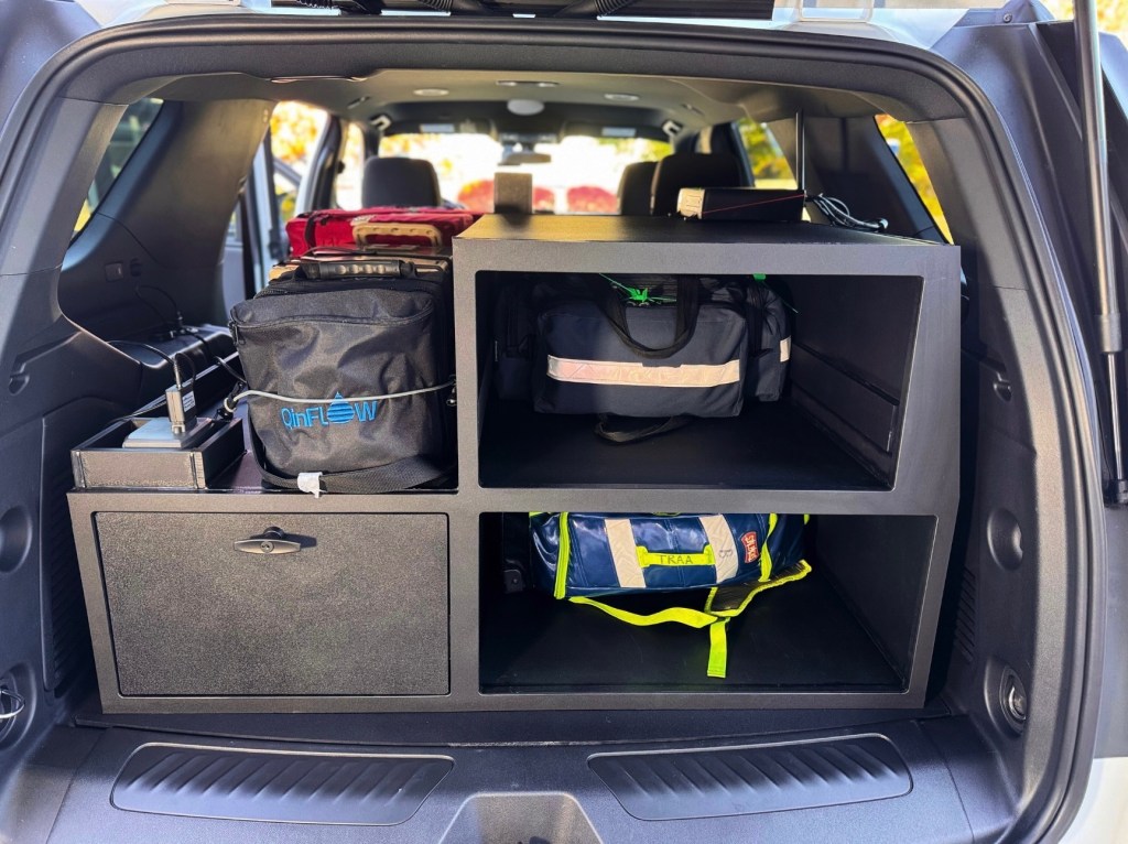 Ems Fire Police Command rear command console box